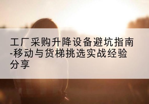 碌曲移动式升降机怎么选-工厂采购升降设备避坑指南-移动与货梯挑选实战经验分享